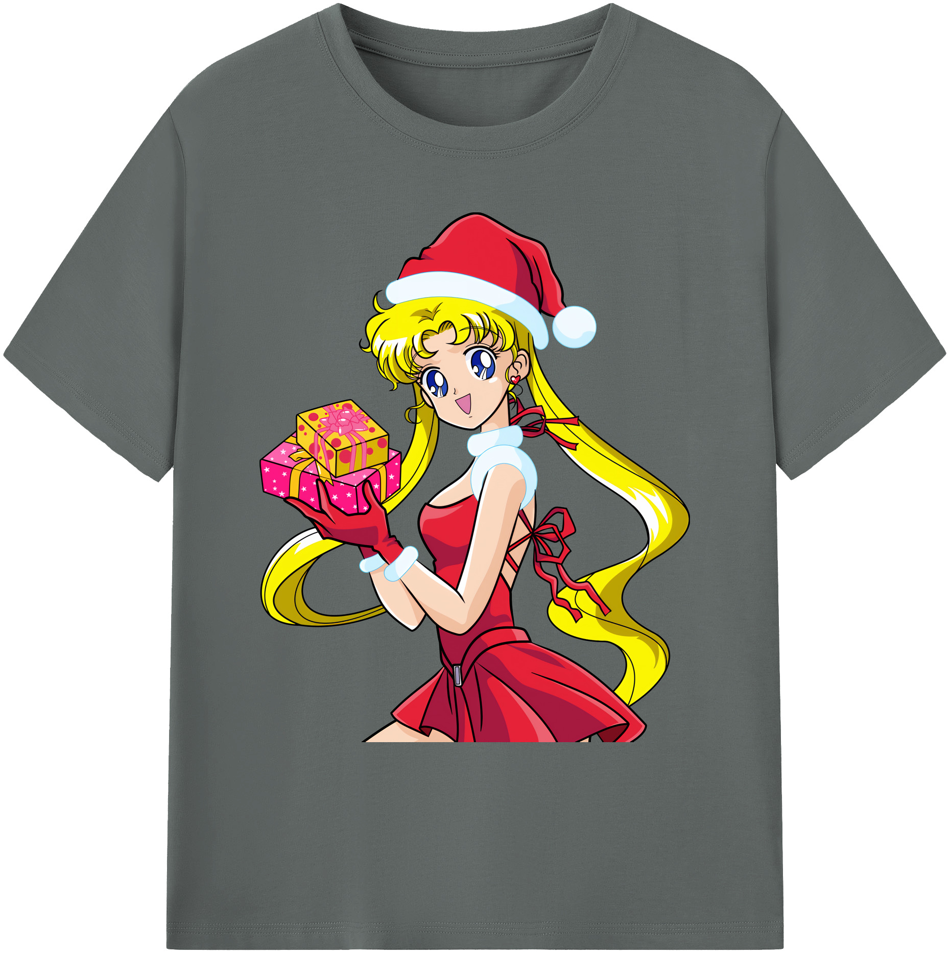 （画像用） 美少女戦士セーラームーン 月野 うさぎ つきの うさぎ Sailor Moon Tsukino Usagi 綿100％ メンズ半袖Tシャツ｜肌触りやわらか＆通気性